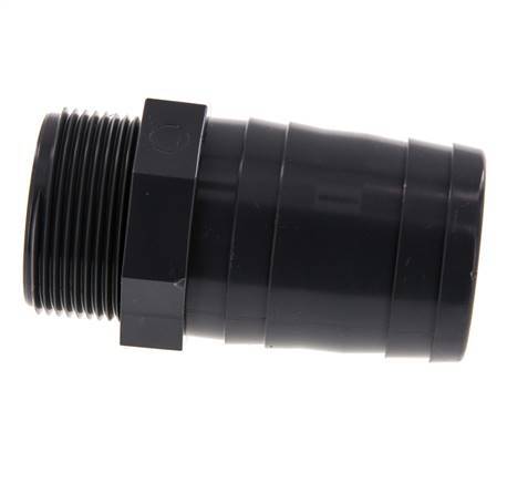 50 mm (2'') & G1-1/2'' PVC-U Hose Barb Male 99mm EN 1452-3 [2 Pieces]