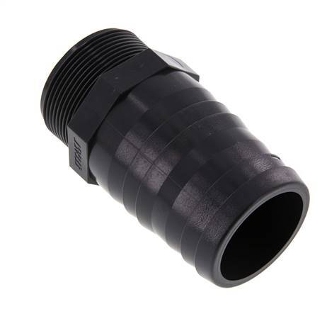 60 mm & G2'' PVC-U Hose Barb Male 118mm EN 1452-3