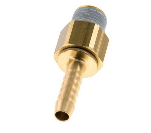 6 mm (1/4'') & R1/4'' Brass Hose Barb Male NBR Rotatable