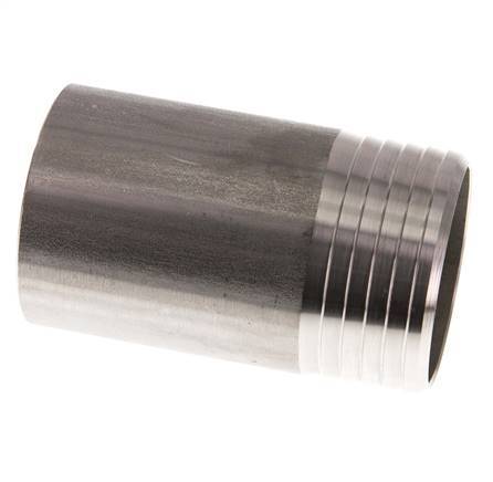 60 mm & 60.3 mm (2'') Stainless Steel 1.4571 Hose Barb Welding End 100mm