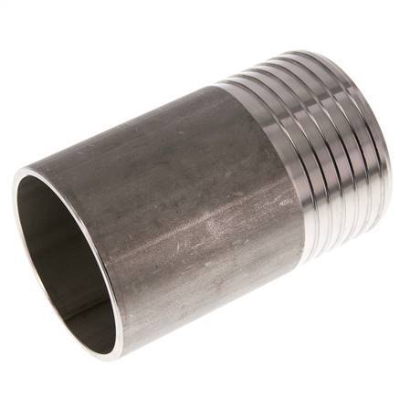 75 mm (3'') & 76.1 mm (2-1/2'') Stainless Steel 1.4571 Hose Barb Welding End 120mm