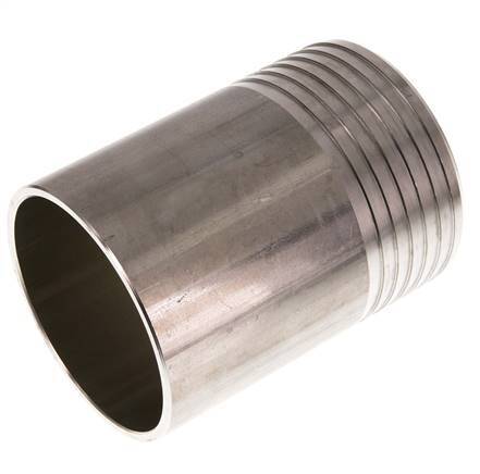 90 mm (3-1/2'') & 88.9 mm (3'') Stainless Steel 1.4571 Hose Barb Welding End 120mm