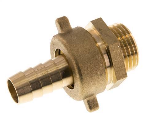 13 mm (1/2'') & G1/2'' Brass Hose Barb Male Flat Sealing NBR Wing Nut