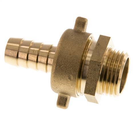 13 mm (1/2'') & G1/2'' Brass Hose Barb Male Flat Sealing NBR Wing Nut