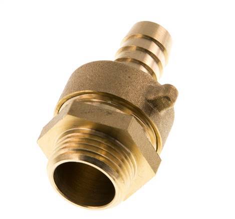 13 mm (1/2'') & G1/2'' Brass Hose Barb Male Flat Sealing NBR Wing Nut