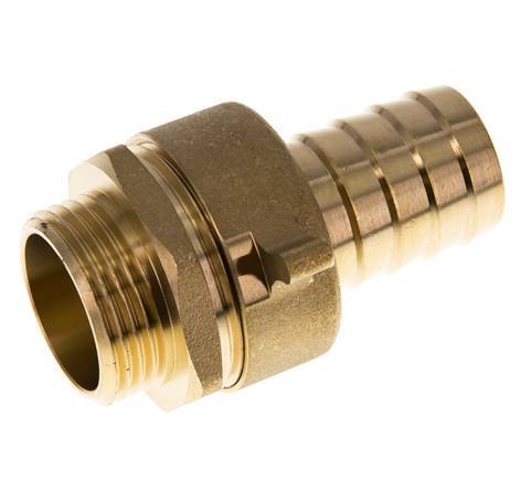 25 mm (1'') & G1'' Brass Hose Barb Male Flat Sealing NBR Wing Nut