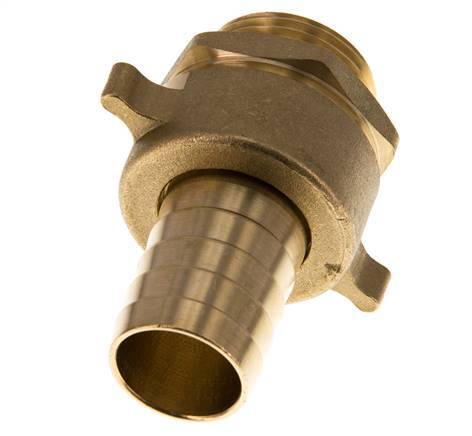 25 mm (1'') & G1'' Brass Hose Barb Male Flat Sealing NBR Wing Nut