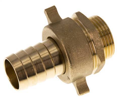 25 mm (1'') & G1'' Brass Hose Barb Male Flat Sealing NBR Wing Nut