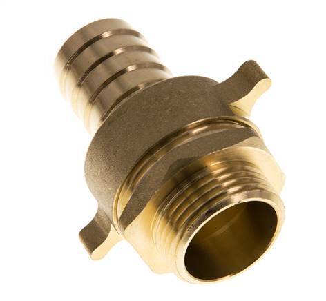 25 mm (1'') & G1'' Brass Hose Barb Male Flat Sealing NBR Wing Nut