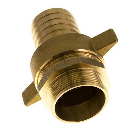 50 mm (2'') & G2'' Brass Hose Barb Male Flat Sealing NBR Wing Nut