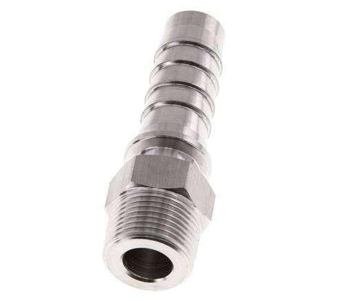 19x33 mm & R3/4'' Stainless Steel 1.4301 Hose Pillar with Male Threads DIN EN 14423