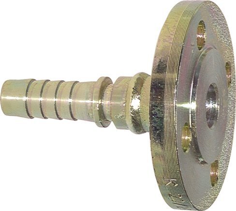 32x48 mm zink plated Steel Hose Pillar with Flange PN 10/16 DIN EN 14423 / DIN 2826