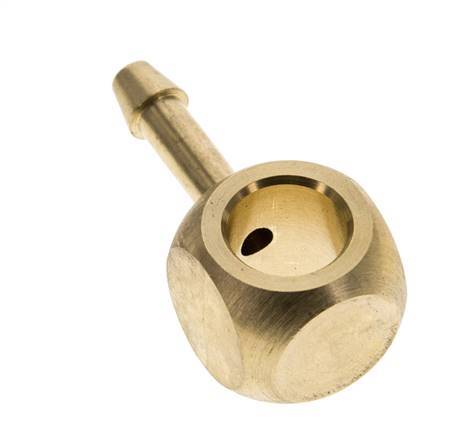 4 mm & G1/8'' Brass Banjo Fitting with Hose Barb [2 Pieces]