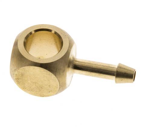 4 mm & G1/8'' Brass Banjo Fitting with Hose Barb [2 Pieces]