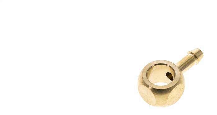 6 mm (1/4'') & G1/4'' Brass Banjo Fitting with Hose Barb [2 Pieces]