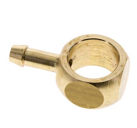 6 mm (1/4'') & G3/8'' Brass Banjo Fitting with Hose Barb