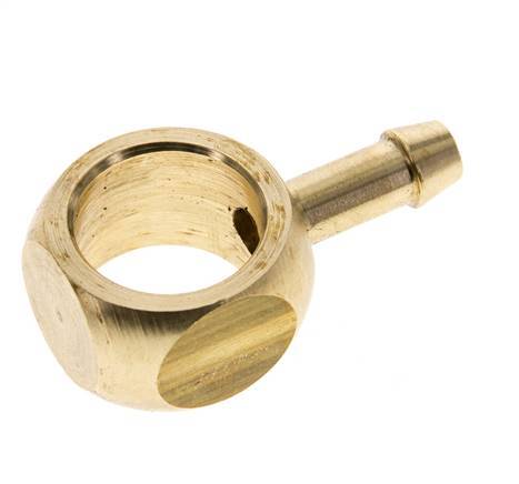6 mm (1/4'') & G3/8'' Brass Banjo Fitting with Hose Barb