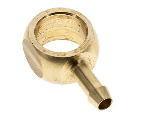 6 mm (1/4'') & G3/8'' Brass Banjo Fitting with Hose Barb
