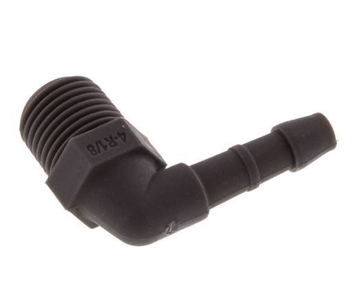 4 mm & R1/8'' PA 6 Elbow Hose Barb with Male Threads [20 Pieces]