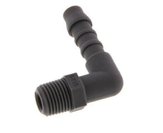 6 mm (1/4'') & R1/8'' PA 6 Elbow Hose Barb with Male Threads [10 Pieces]