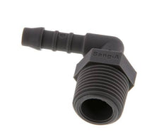 6 mm (1/4'') & R3/8'' PA 6 Elbow Hose Barb with Male Threads [10 Pieces]