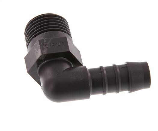 12 mm & R1/2'' PA 6 Elbow Hose Barb with Male Threads [5 Pieces]