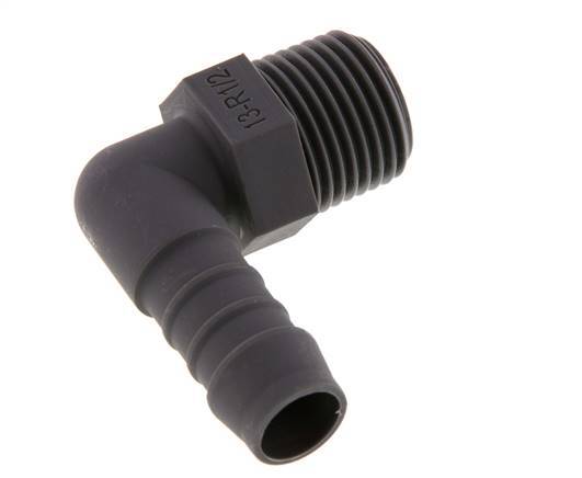 13 mm (1/2'') & R1/2'' PA 6 Elbow Hose Barb with Male Threads [5 Pieces]