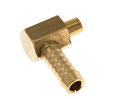 9 mm (3/8'') & M8x0.75 (taper) Brass Elbow Hose Barb with Male Threads [2 Pieces]