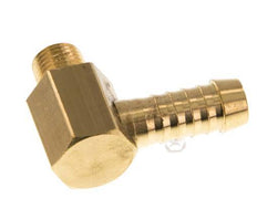 9 mm (3/8'') & M10x1 (taper) Brass Elbow Hose Barb with Male Threads [2 Pieces]