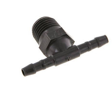 4 mm & R1/4'' PA 6 Tee Hose Barb with Male Threads [10 Pieces]