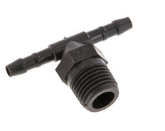 4 mm & R1/4'' PA 6 Tee Hose Barb with Male Threads [10 Pieces]