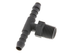 6 mm (1/4'') & R1/4'' PA 6 Tee Hose Barb with Male Threads [10 Pieces]