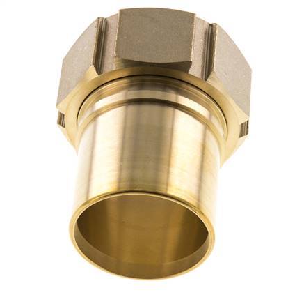 50 mm (2'') & G2'' Brass Hose Barb Union Nut Flat Sealing Polyurethane Safety collars EN 14420-5 (DIN 2817)