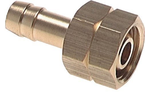 6 mm (1/4'') & G1/2'' LH Brass Hose Barb Union Nut