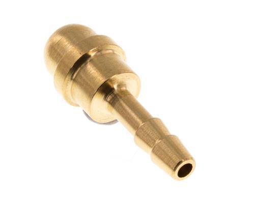 4 mm Brass Hose Barb without Union Nut (G1/4'') [10 Pieces]
