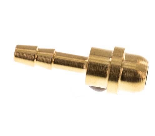4 mm Brass Hose Barb without Union Nut (G1/4'') [10 Pieces]
