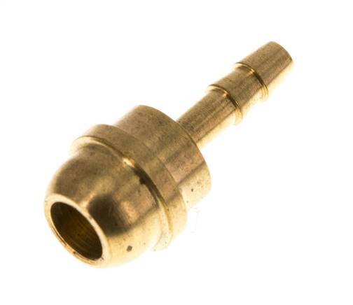 4 mm Brass Hose Barb without Union Nut (G3/8'') [5 Pieces]