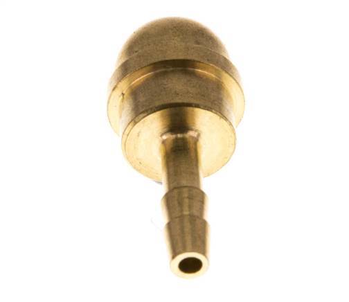 4 mm Brass Hose Barb without Union Nut (G3/8'') [5 Pieces]