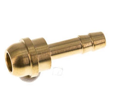 6 mm (1/4'') Brass Hose Barb without Union Nut (G3/8'') [5 Pieces]