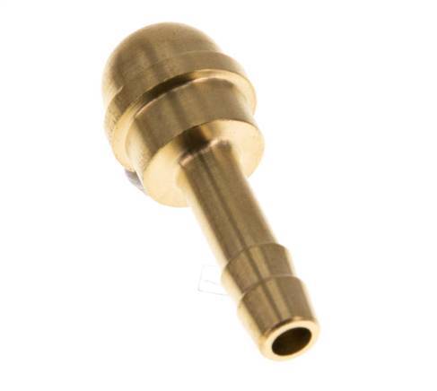 6 mm (1/4'') Brass Hose Barb without Union Nut (G3/8'') [5 Pieces]