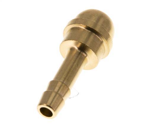 6 mm (1/4'') Brass Hose Barb without Union Nut (G3/8'') [5 Pieces]