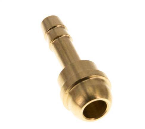 6 mm (1/4'') Brass Hose Barb without Union Nut (G3/8'') [5 Pieces]