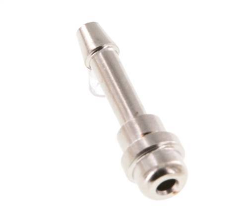 4 mm nickel plated Brass Hose Barb without Union Nut (G1/8'') 11mm [5 Pieces]