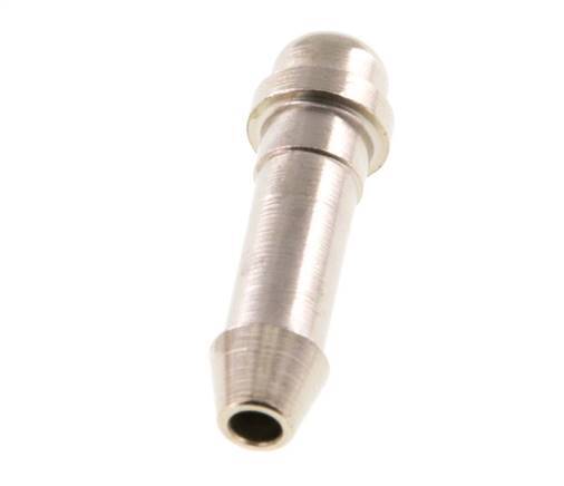 6 mm (1/4'') nickel plated Brass Hose Barb without Union Nut (G1/8'') 11mm [5 Pieces]