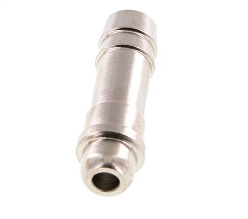 9 mm (3/8'') nickel plated Brass Hose Barb without Union Nut (G1/4'') 15.5mm [5 Pieces]