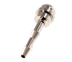4 mm nickel plated Brass Hose Barb without Union Nut (G3/8'') 14.5mm [2 Pieces]
