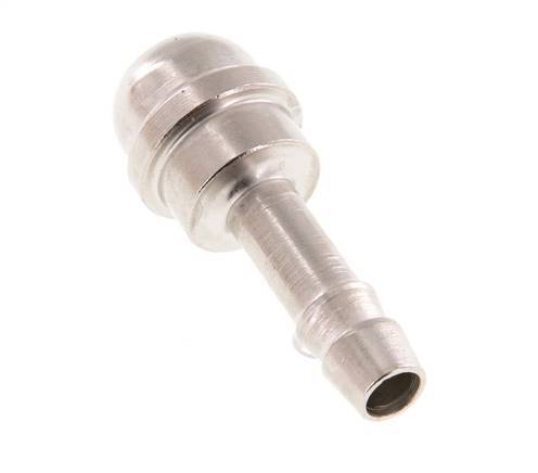 6 mm (1/4'') nickel plated Brass Hose Barb without Union Nut (G3/8'') 14.5mm [5 Pieces]