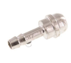 6 mm (1/4'') nickel plated Brass Hose Barb without Union Nut (G3/8'') 14.5mm [5 Pieces]