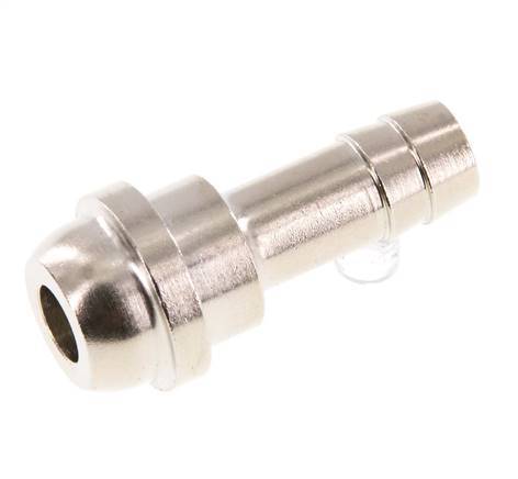9 mm (3/8'') nickel plated Brass Hose Barb without Union Nut (G1/2'') 19.5mm [2 Pieces]