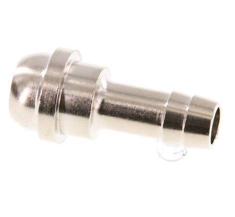 9 mm (3/8'') nickel plated Brass Hose Barb without Union Nut (G1/2'') 19.5mm [2 Pieces]
